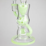9" Fab Klein Recycler – Premium Glass Rig with Matrix Perc for Superior Filtration