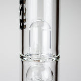 Medusa | 17" 7mm Double Tree Perc Glass Bong with Splash Guard