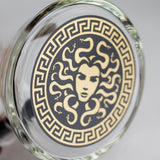Medusa | 17" 7mm Double Tree Perc Glass Bong with Splash Guard
