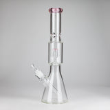 16" 7mm Colored Beaker Bong – Premium Thick Glass with Grid Perc