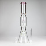 16" 7mm Colored Beaker Bong – Premium Thick Glass with Grid Perc