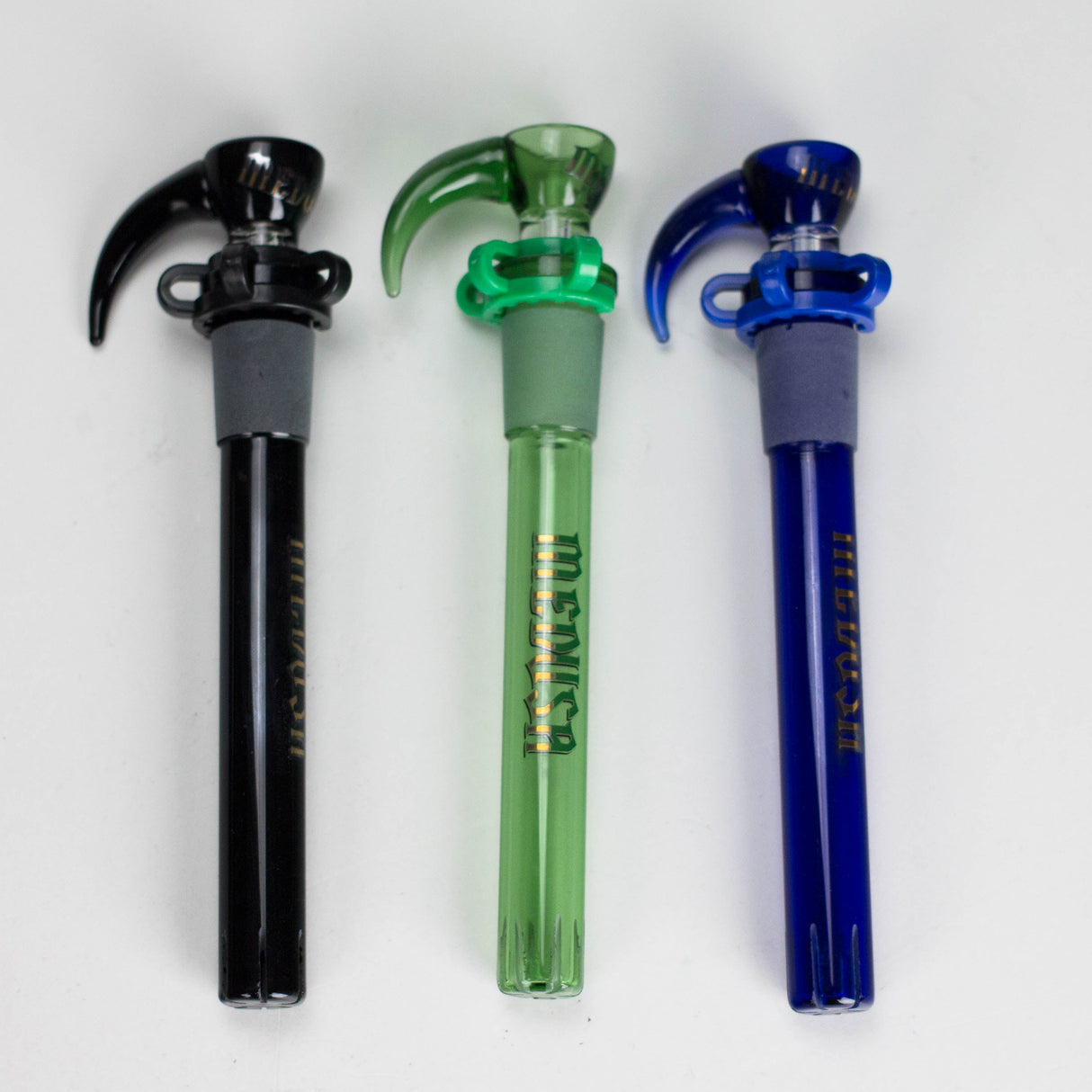 Medusa | Colored Downstem Style "02" – Includes Glass Bowl & Keck Clip