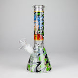 10" Glow-in-the-Dark Glass Beaker Bong [BH1351]