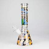10" Glow-in-the-Dark Glass Beaker Bong [BH1351]