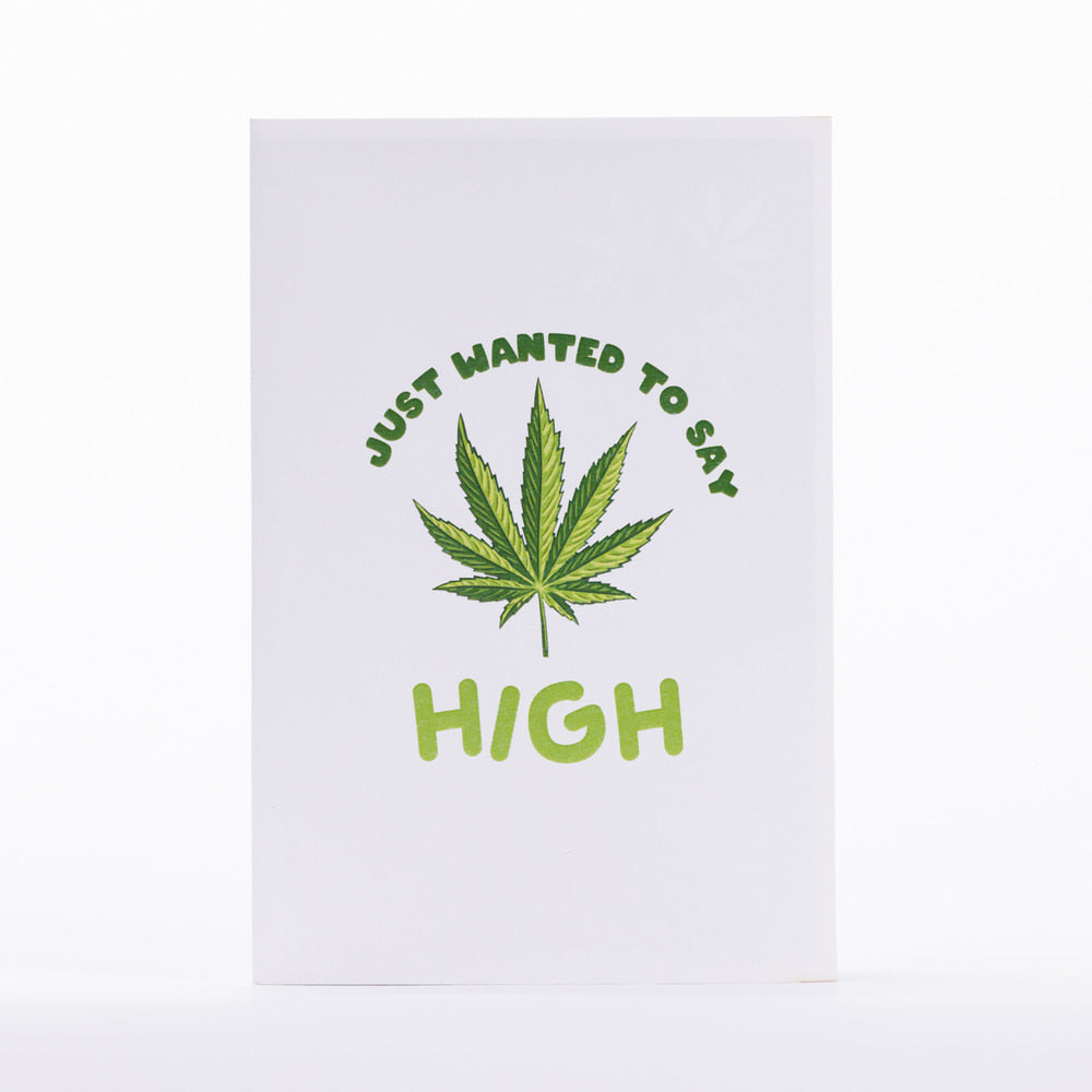 Intricate Greetings Cannabis Leaf 3D Pop-Up Card