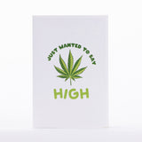 Intricate Greetings Cannabis Leaf 3D Pop-Up Card