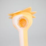 4.5" Cartoon Silicone Hand Pipe with Glass Bowl [H58]