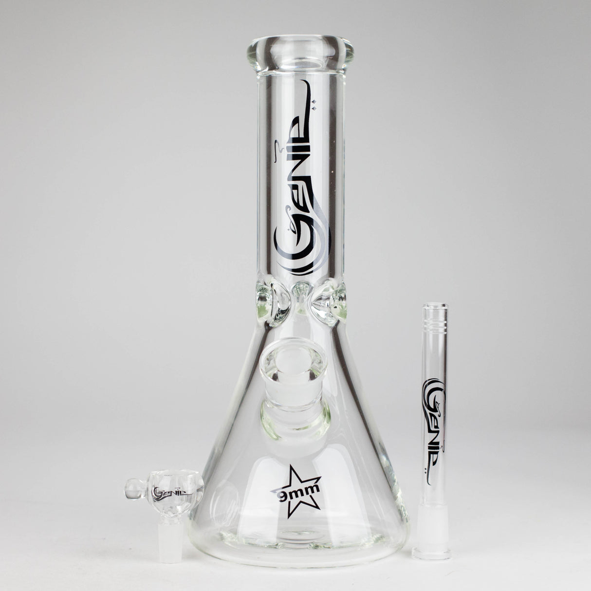 Genie | 12" 9mm Glass Beaker Bong [GL15]
