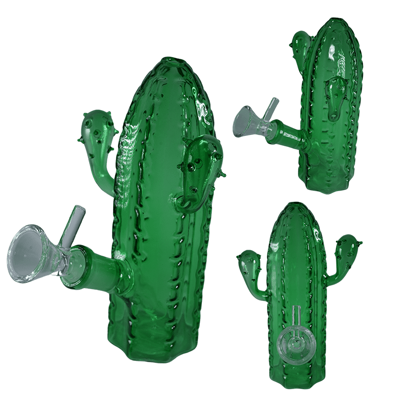 Canadian Distributor Glass Bong 6″ Summer Vibes Cactus Glass Water Pipe – Green [SMKZ176] 6″ Summer Vibes Cactus Glass Water Pipe – Green [SMKZ176]