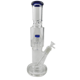 12″ Straight Tube Glass Bong Tire Percolator with Inline Ash Catcher (C2245)