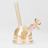 7" Iridescent Electroplate Glass Bubbler