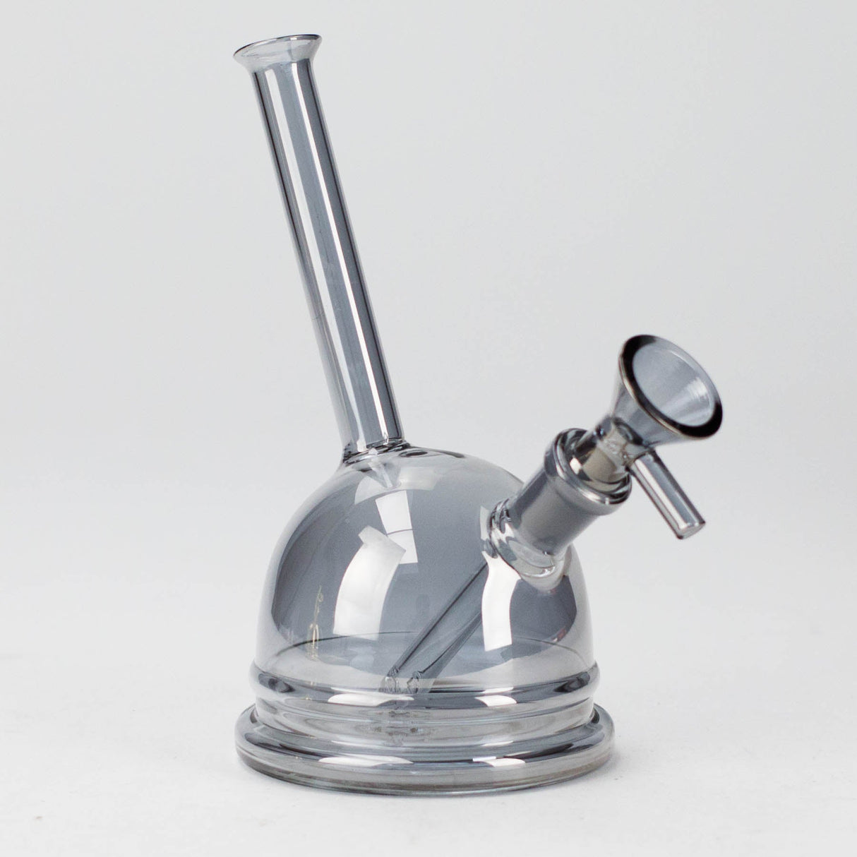 7" Iridescent Electroplate Glass Bubbler