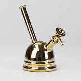 7" Iridescent Electroplate Glass Bubbler