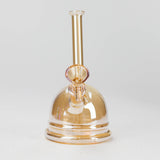 7" Iridescent Electroplate Glass Bubbler