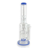 16" Straight Shooter Water Pipe with Screw Percolators - Celeste