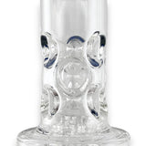 16" Straight Shooter Water Pipe with Screw Percolators - Celeste