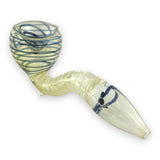 Ensemble de 2 pipes en verre Sherlock en spirale de 10 cm