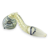 Ensemble de 2 pipes en verre Sherlock en spirale de 10 cm