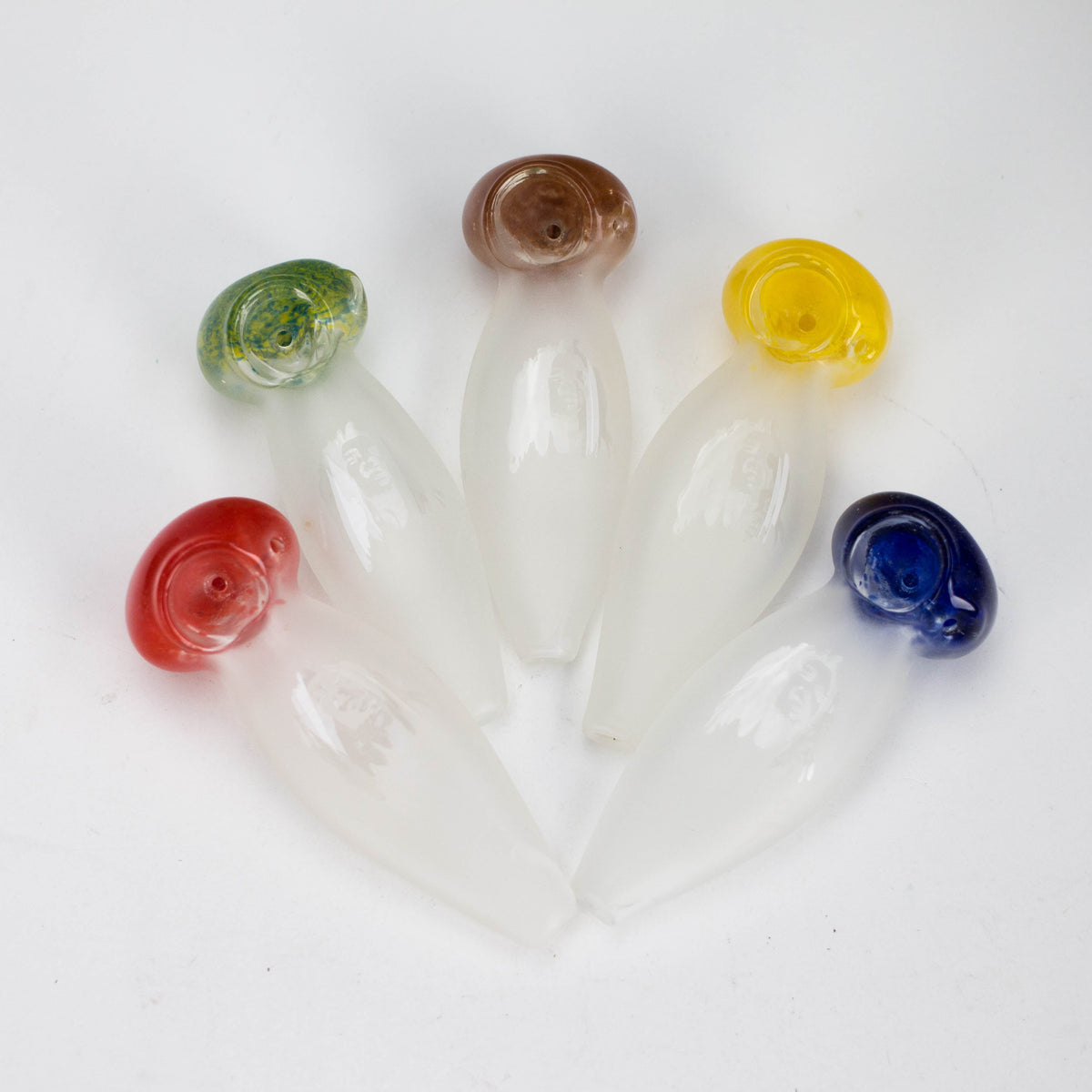Pipe à main en verre dépoli BM de 4,5 pouces - Paquet de 2