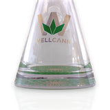 Wellcann | 16" Heavy-Duty 7MM Beaker Water Pipe – Extra Thick Base-Green