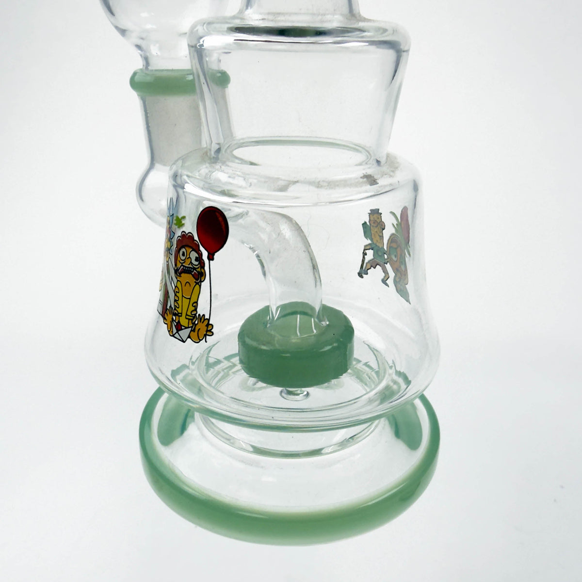 7" Sticker Design Glass Bong with Diffuser – 14mm