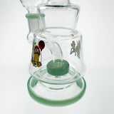 7" Sticker Design Glass Bong with Diffuser – 14mm