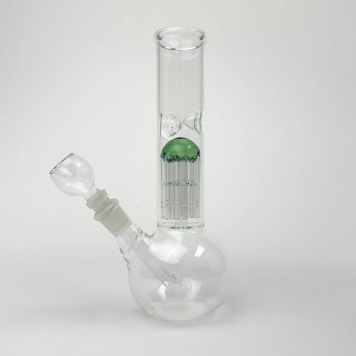10" Tree Perc Round Glass Bong – 14mm Joint