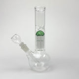 10" Tree Perc Round Glass Bong – 14mm Joint