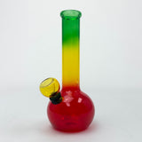 7" Rasta Round Glass Pipe with Carb Hole
