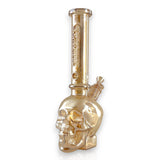 Fortune 14" Electroplated Skull Bong – 7mm Glass