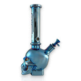 Fortune 14" Electroplated Skull Bong – 7mm Glass