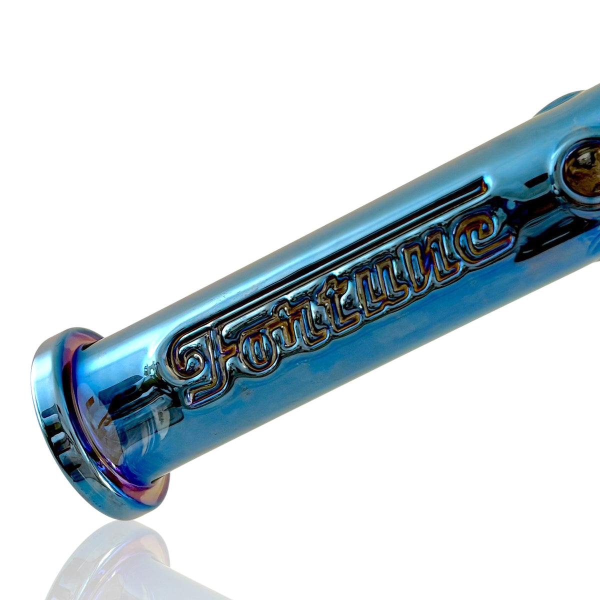 Fortune 14" Electroplated Skull Bong – 7mm Glass