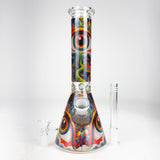 10" Eyes Design Glass Beaker Bong