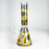 10" Eyes Design Glass Beaker Bong