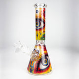 10" Eyes Design Glass Beaker Bong