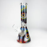 10" Eyes Design Glass Beaker Bong