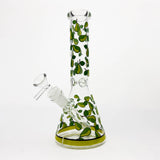 10" Green Apple Design Glass Beaker Bong