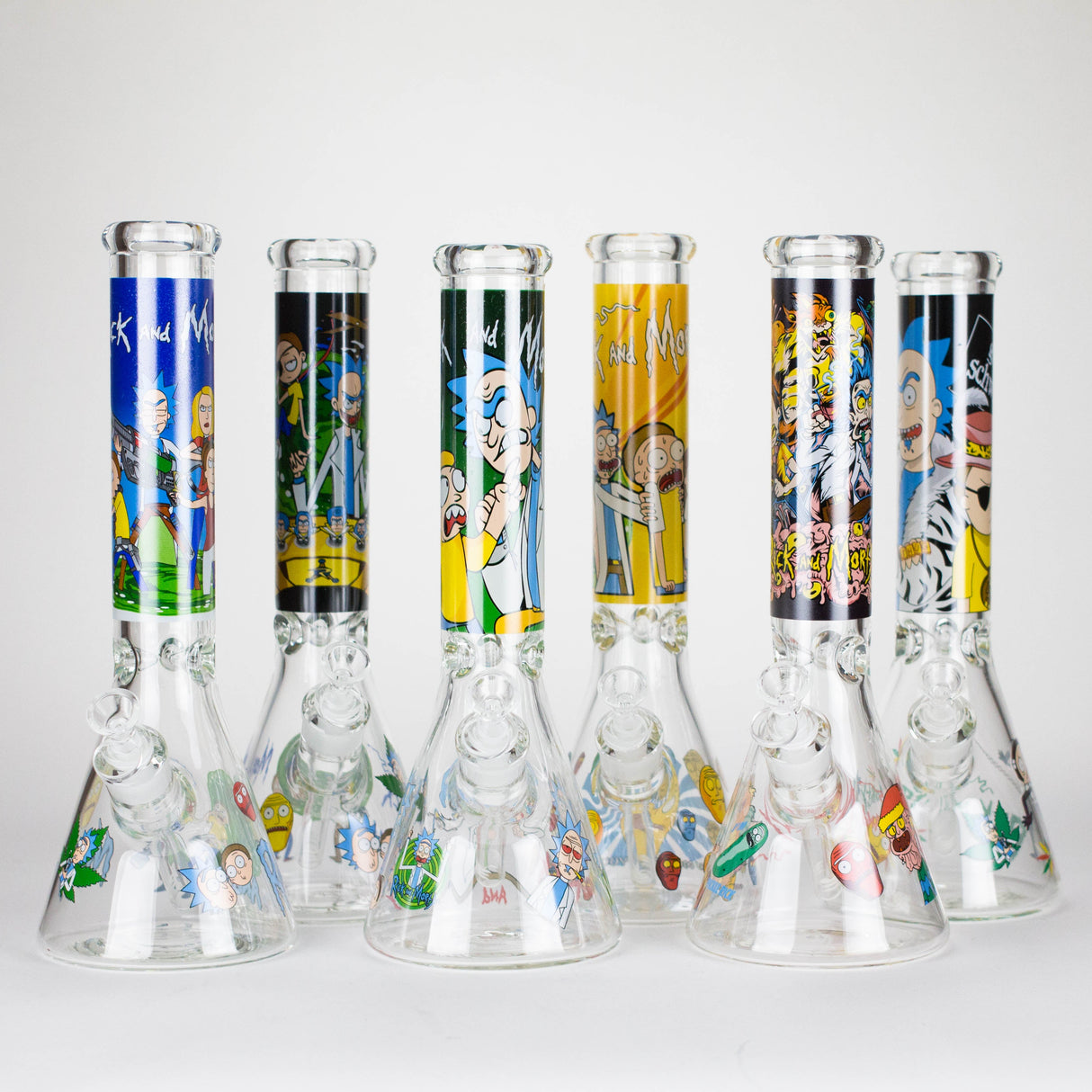 14" 7mm RM Glass Bong – Heavy Duty Beaker Water Pipe [FTLL06]