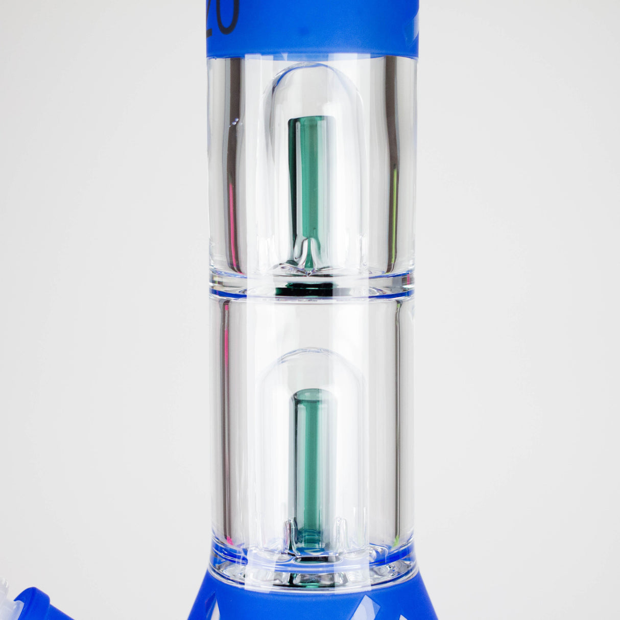 14" 7 mm Fancy 420 Glass Bong with Double Percolator