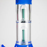 14" 7 mm Fancy 420 Glass Bong with Double Percolator