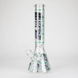 14" 7mm Gorilla Designs Glow In The Dark Beaker Bong – In the Box [FT1892ATS]