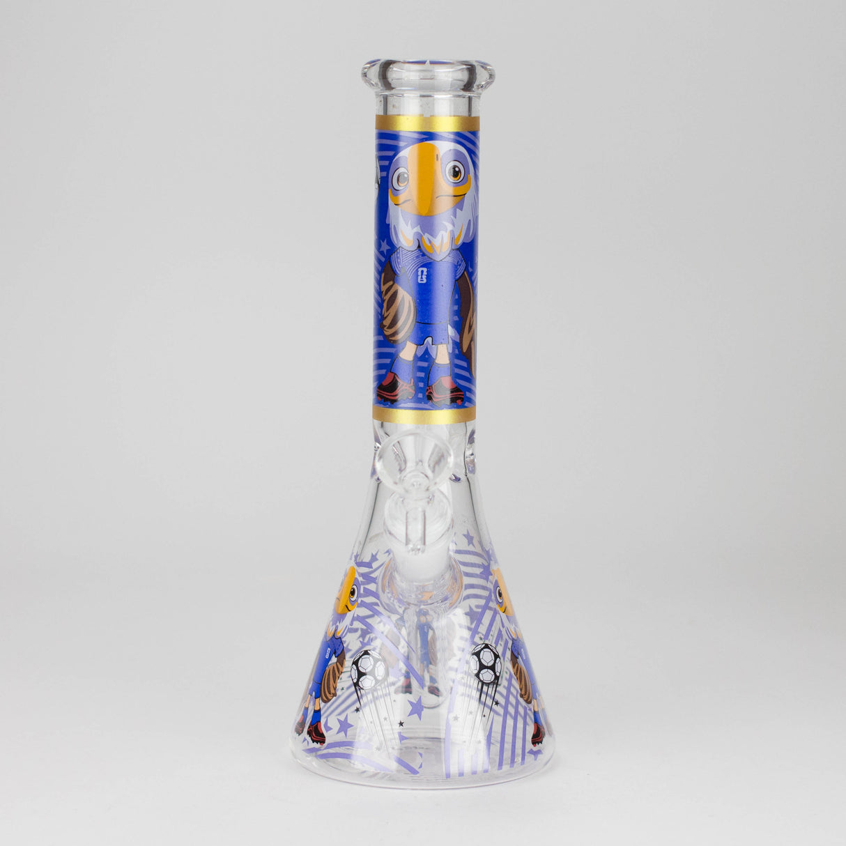 10" soccer world cup Design Glass Beaker Bong