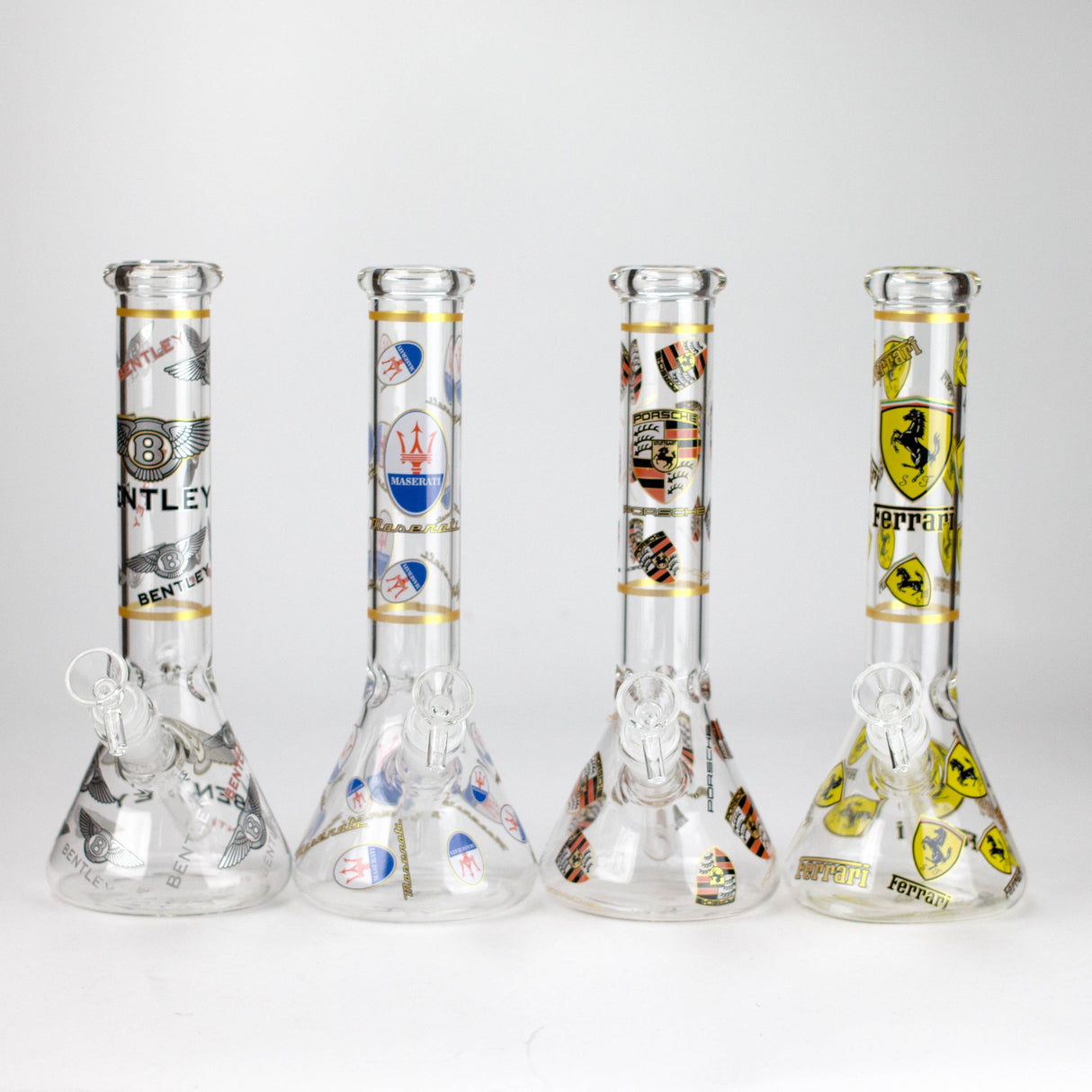 10" Luxury Car Design Glass Beaker Bong