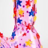 10" Glow-in-the-Dark Moon Star Glass Beaker Bong