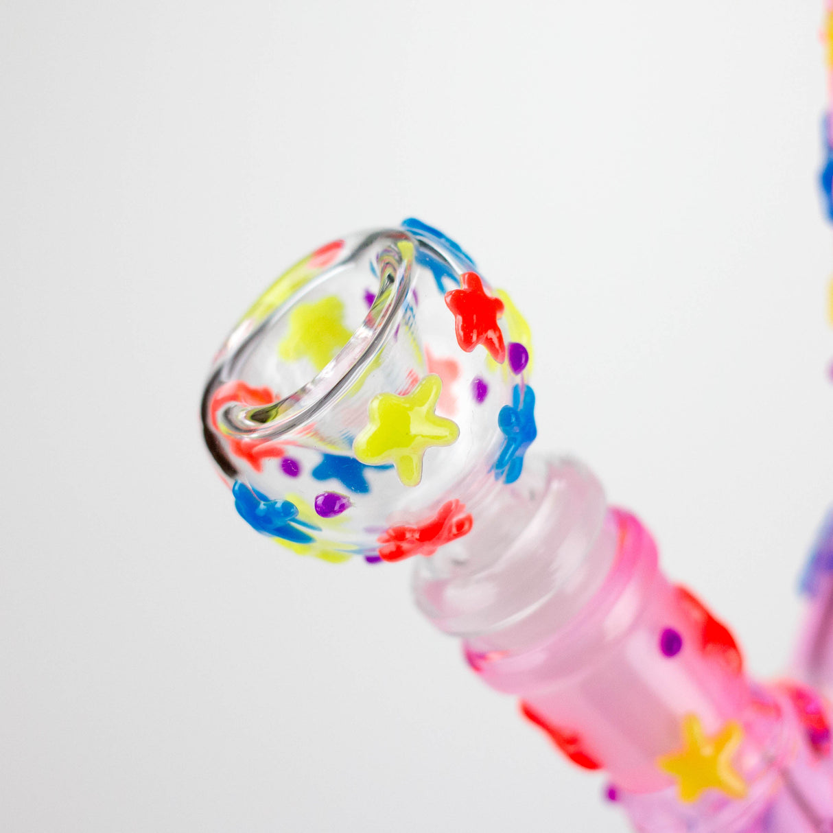 10" Glow-in-the-Dark Moon Star Glass Beaker Bong