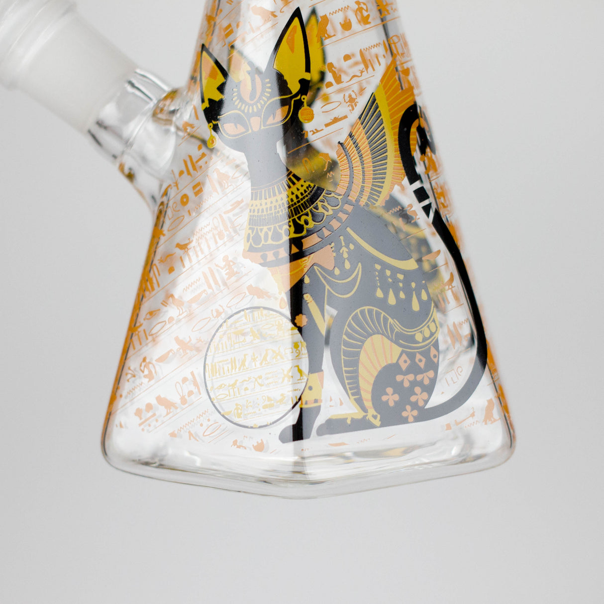 10" Ancient Art Beaker Glass Bong with Removable Downstem