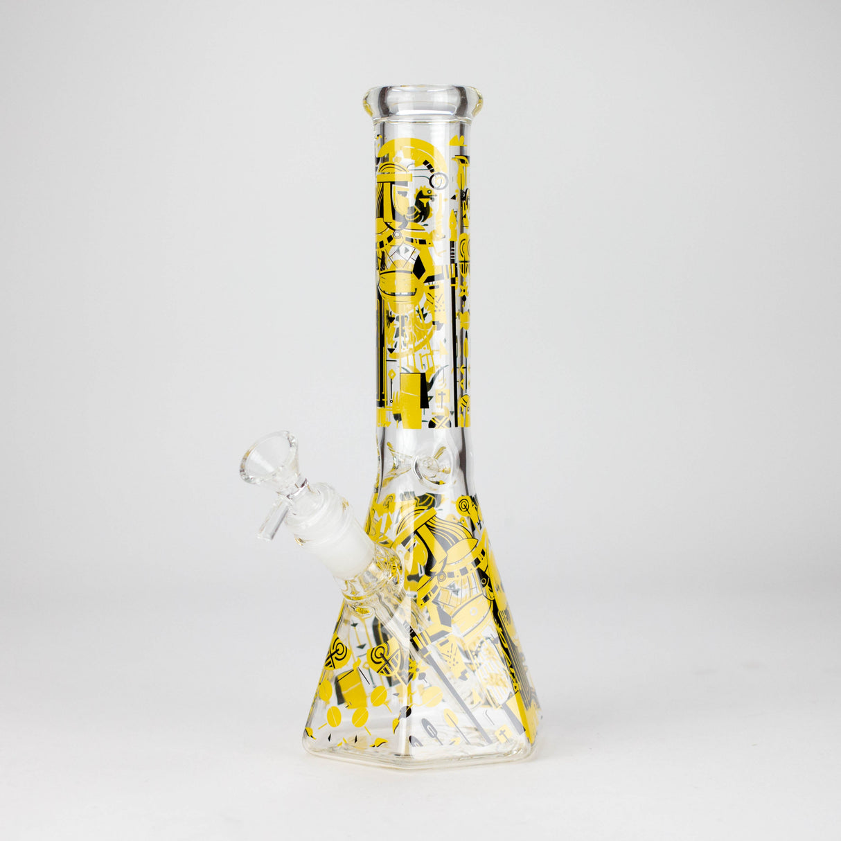 10" Ancient Art Beaker Glass Bong with Removable Downstem
