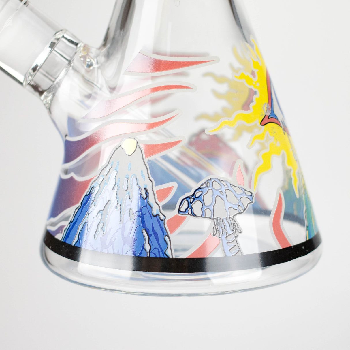 14" Eye Design 7 mm Heavy-Duty Glass Beaker Bong