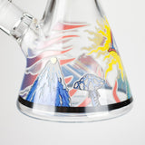 14" Eye Design 7 mm Heavy-Duty Glass Beaker Bong