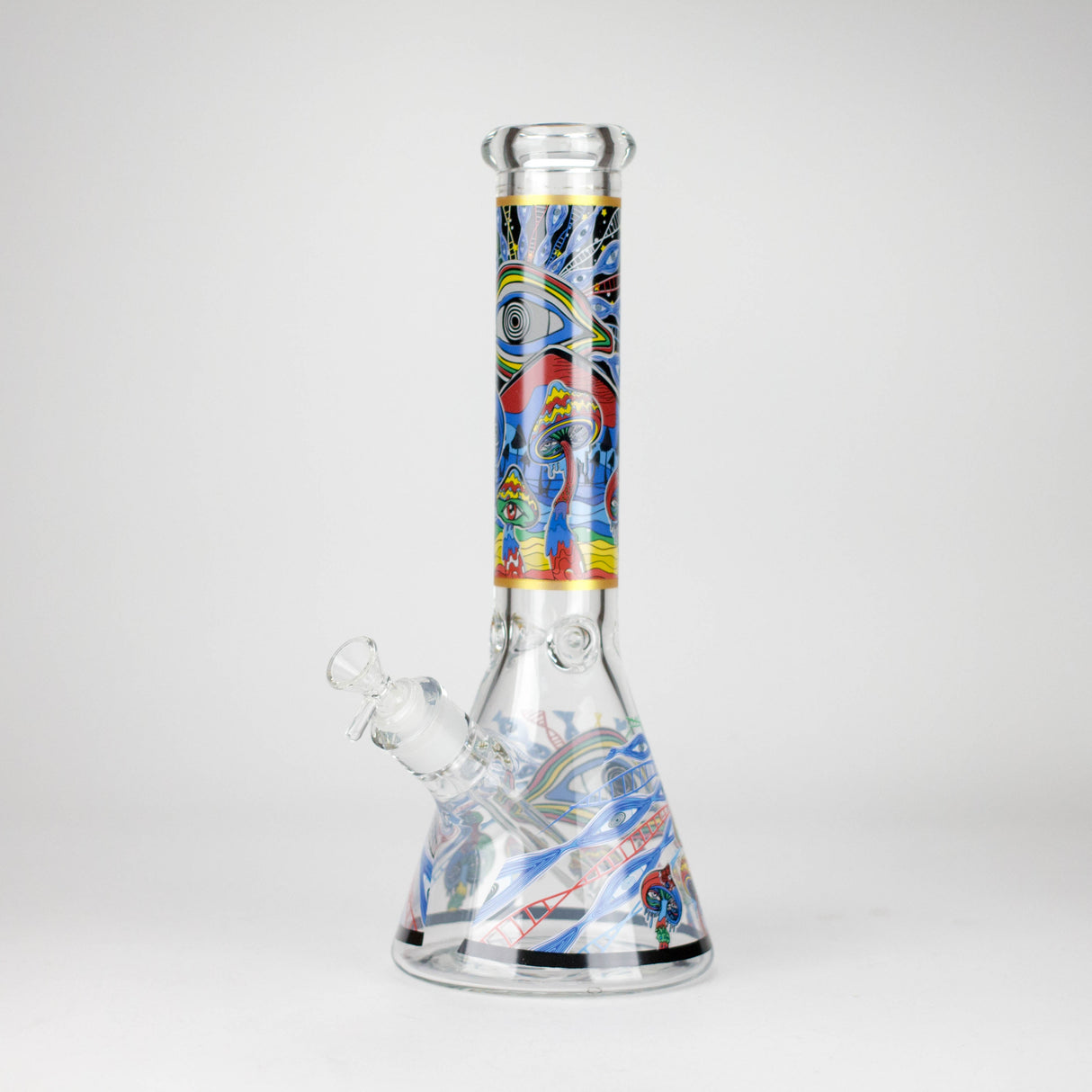 14" Eye Design 7 mm Heavy-Duty Glass Beaker Bong